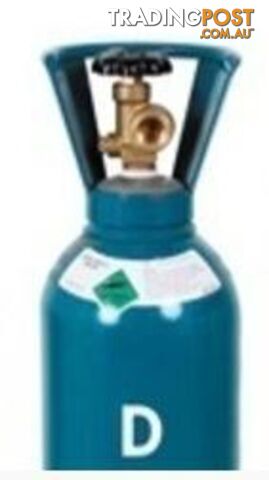 Size D 100% Pure Argon Gas Cylinder Including Gas GASARD