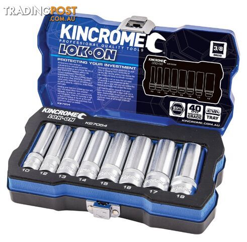 3/8 Drive Socket Set 8 Piece Deep Metric Kincrome K27054