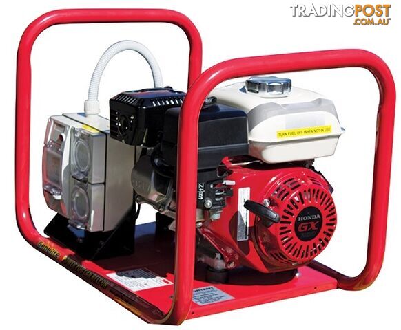 2.5kVA Open Frame Portable Petrol Generator Hire Spec Honda GH2000H - photo 2 of 4