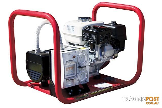2.5kVA Open Frame Portable Petrol Generator Hire Spec Honda GH2000H - photo 4 of 4