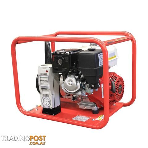 6kVA Open Frame Portable Petrol Generator Electric Start 3 Phase Honda...