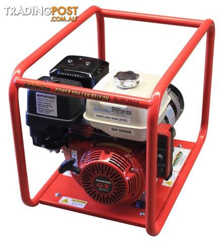 6kVA Open Frame Portable Petrol Generator Electric Start Honda GH5000E - photo 2 of 6