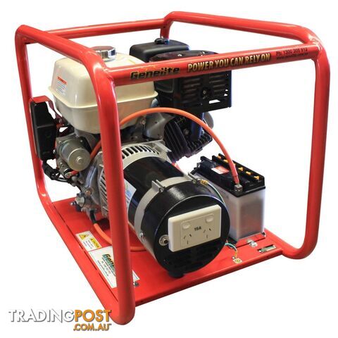 6kVA Open Frame Portable Petrol Generator Electric Start Honda GH5000E - photo 4 of 6