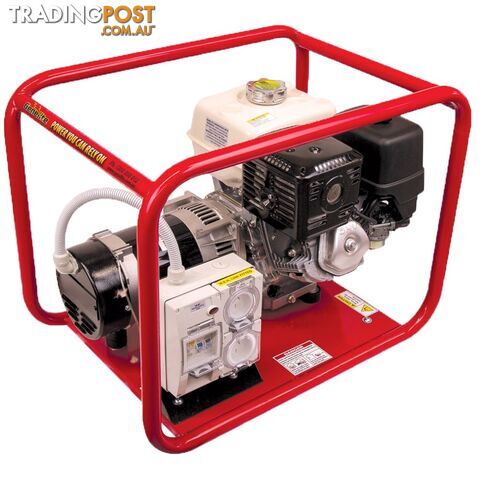 7.5kVA Open Frame Portable Petrol Generator Electric Start Hire Spec Honda GH6000EH - photo 3 of 3