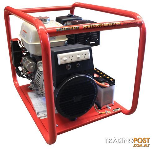 8kVA Open Frame Portable Petrol Generator Electric Start - Residential Mufflers Honda GH7000E-1 - photo 3 of 5