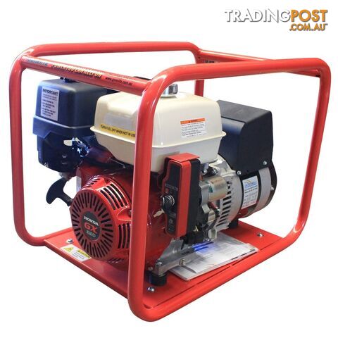 8kVA Open Frame Portable Petrol generator Electric Start Single Phase Honda GH7000E - photo 1 of 5