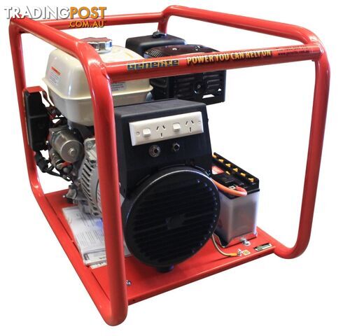 8kVA Open Frame Portable Petrol generator Electric Start Single Phase Honda GH7000E - photo 3 of 5