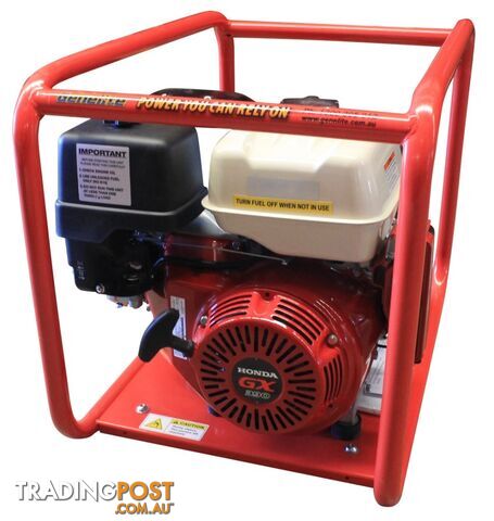 8kVA Open Frame Portable Petrol generator Electric Start Single Phase Honda GH7000E - photo 4 of 5