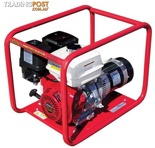 8kVA Open Frame Single Phase Portable Petrol Generator Hire Spec Honda GH7000H - photo 2 of 2