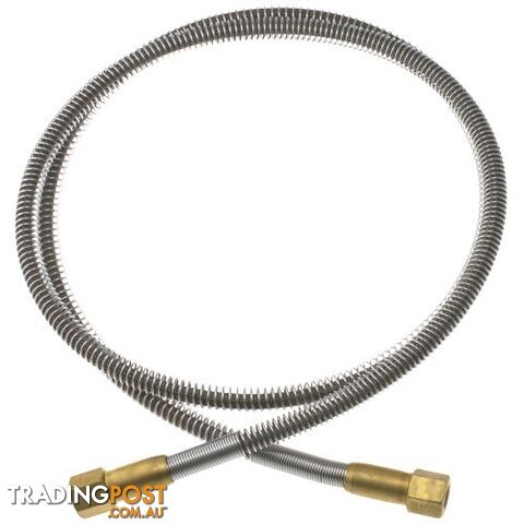 Gentec PTFE Lined High Pressure Flexible Hose Lead Stainless Steel 2,000mm 1/4"...