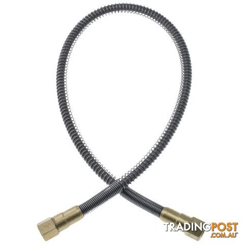 Gentec PTFE Lined High Pressure Flexible Hose Lead Stainless Steel 900mm 1/4"...