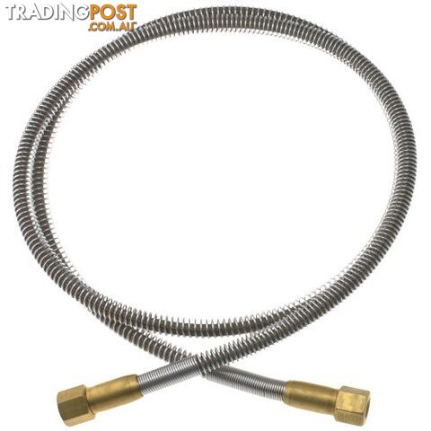 Gentec PTFE Lined High Pressure Flexible Hose Lead Stainless Steel 2,000mm 1/4"...