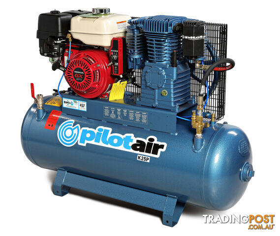 Reciprocating Air Compressor HONDA Petrol/GX270 (Electric Start) /150 L Rec./457 L/min FAD Pilot K25P