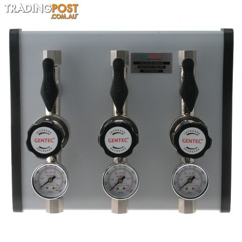 Gentec Triple Outlet Point of Use Panel 6.0 Purity Chrome Plated