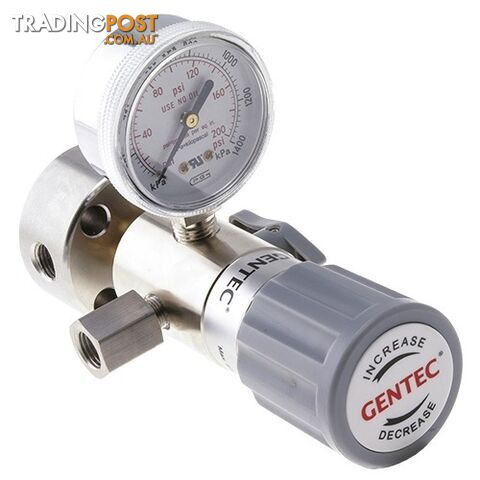 Gentec LRM Surface Mounted Regulator Ball valve+Reg Chrome Plated
