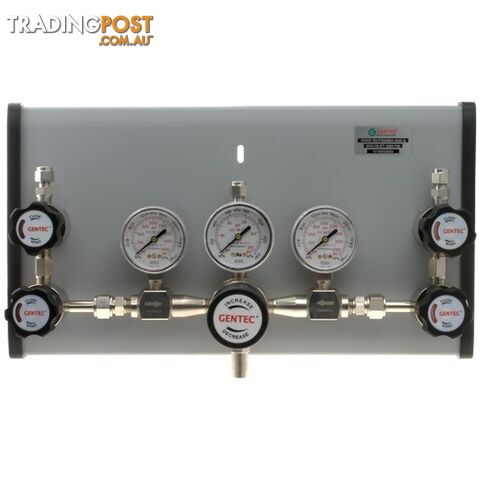 Gentec Twin Inlet Supply Panel 6.0 Purity Chrome Plated In: 28,000kPa Out:...
