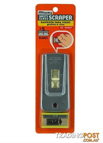 Brass Button Scraper + 5 Blades Carded - GS07007