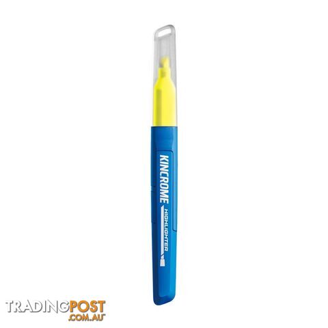 Highlighter Marker Chisel Tip Yellow Each Kincrome K11761