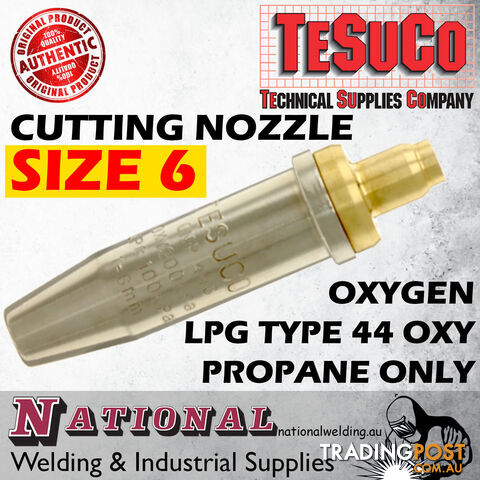 Cutting Nozzle SIZE 6 Oxygen / LPG Type 44 Oxy Propane Only GWCNL06 - photo 2 of 2