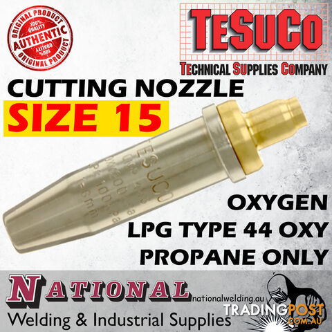 Cutting Nozzle Size 15 Oxygen / LPG Type 44 Oxy Propane Only GWCNL15 - photo 2 of 2