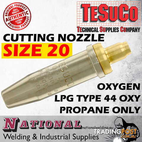 Cutting Nozzle Size 20 Oxygen / LPG Type 44 Oxy Propane Only GWCNL20 - photo 2 of 2