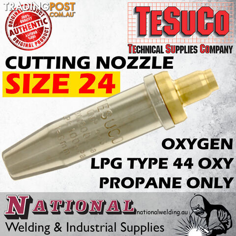Cutting Nozzle Size 24 Oxygen / LPG Type 44 Oxy Propane Only GWCNL24 - photo 2 of 2