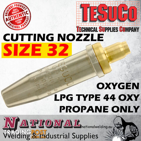 Cutting Nozzle Size 32 Oxygen / LPG Type 44 Oxy Propane Only GWCNL32 - photo 2 of 2