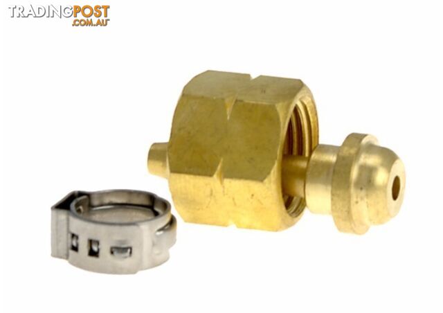 Nut Left Hand 5/8-18UNF Hose Tail and Clip 5mm GWHCF