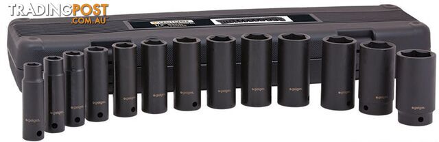 1/2" Drive Metric Socket Set (13pc.) Geiger GX1312SSM
