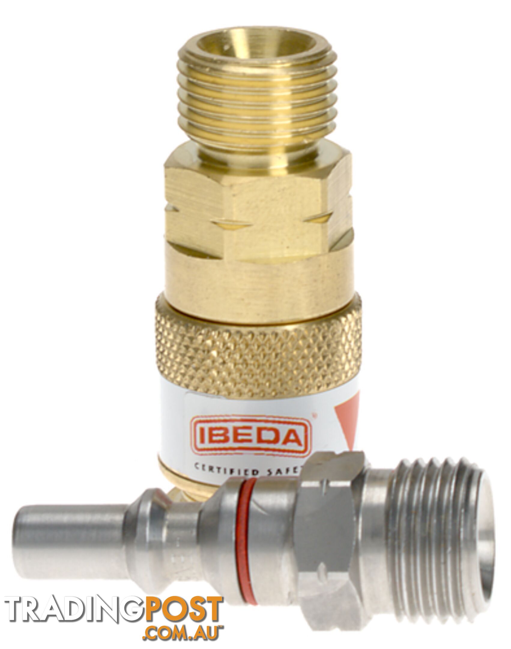 Quick Action Coupler Fuel Gas EN561 Torch End 5/8 UNF M With 5/8 UNF M Pin