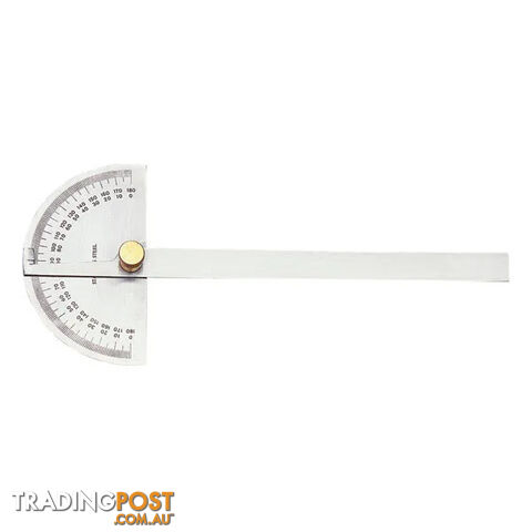 Degree Protractor Round Head 150mm Blade Groz GZ-01220