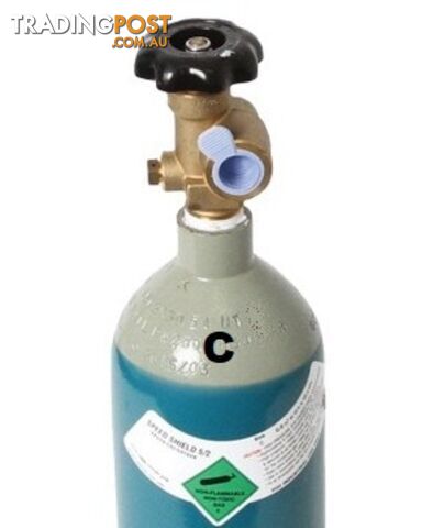 Size C Argon CO2 5/2 (Mixed) MIG Gas Includes Cylinder and Gas GasArCo2C