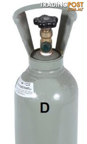 Carbon Dioxide D Size Gas Bottle including Gas GasCo2D
