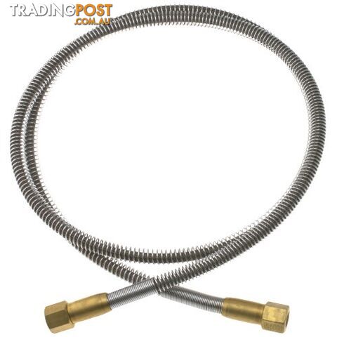 Gentec PTFE Lined High Pressure Flexible Hose Lead Stainless Steel 2,000mm 1/4"...