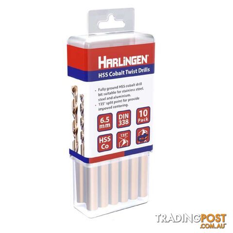 3.3mm HSS Straight Shank Twist Drill Pack of 10 Harlingen