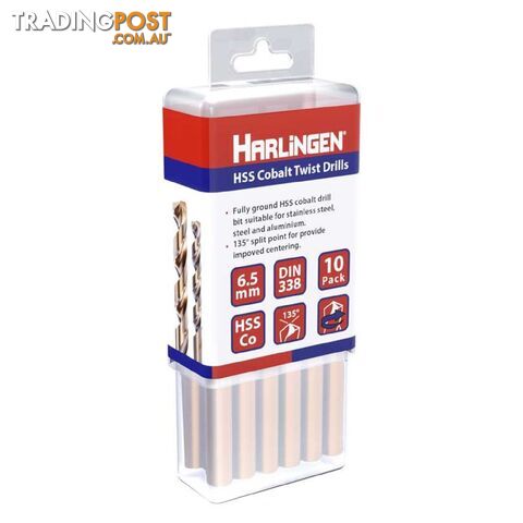 5mm HSS Straight Shank Twist Drill Pack of 10 Harlingen H-11-008-LC085-P - photo 1 of 1