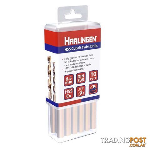 11mm HSS Straight Shank Twist Drill Pack of 5 Harlingen H-11-008-LC145-P