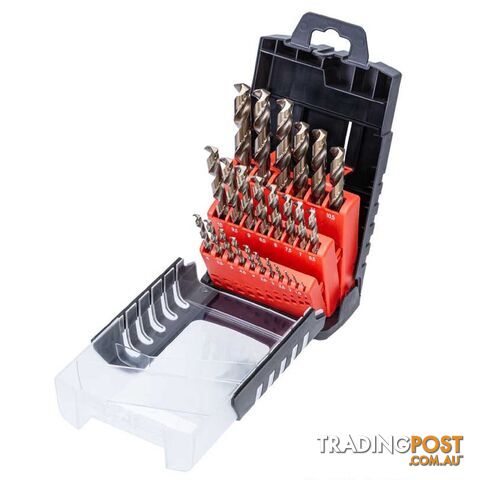 1-13mm Cobalt/HSS Split Point Drill Set 25Pc Harlingen H-512-11-4S1