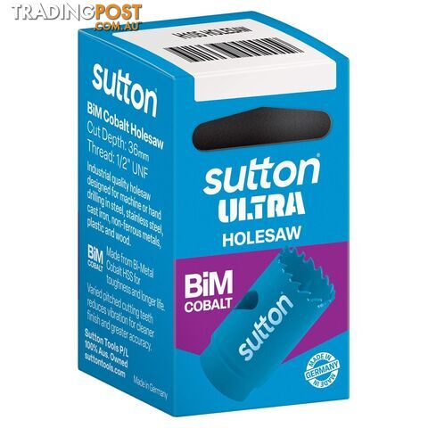 Holesaw H105 Bi-Metal Cobalt Ultra Boxed 16mm Sutton Tools H1050160