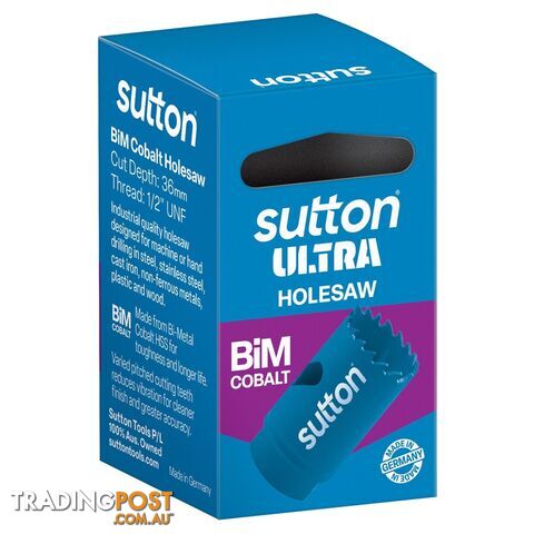 Holesaw H105 Bi-Metal Cobalt Ultra Boxed 20mm Sutton Tools H1050200