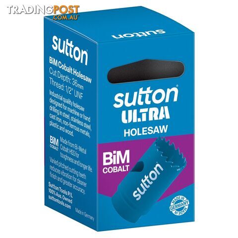 Holesaw H105 Bi-Metal Cobalt Ultra Boxed 32mm Sutton Tools H1050320