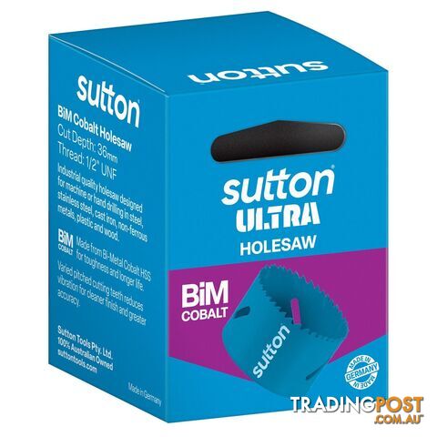 Holesaw H105 Bi-Metal Cobalt Ultra Boxed 40mm Sutton Tools H1050400