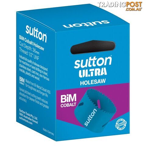 Holesaw H105 Bi-Metal Cobalt Ultra Boxed 41mm Sutton Tools H1050410
