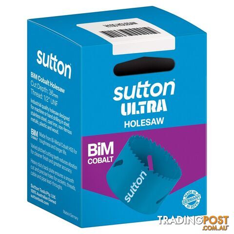 Holesaw H105 Bi-Metal Cobalt Ultra Boxed 54mm Sutton Tools H1050540