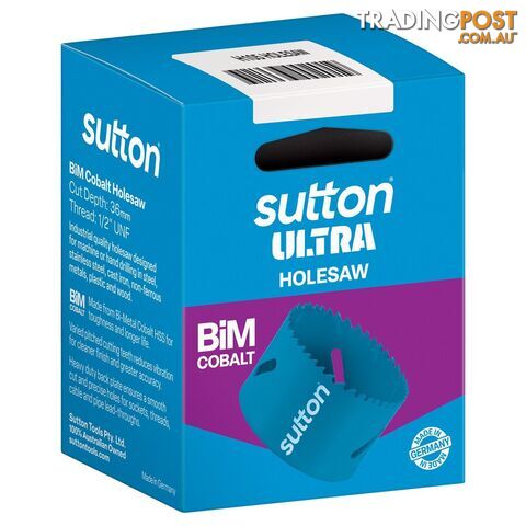 Holesaw H105 Bi-Metal Cobalt Ultra Boxed 57mm Sutton Tools H1050570