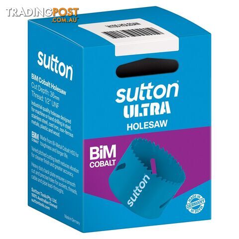 Holesaw H105 Bi-Metal Cobalt Ultra Boxed 63mm Sutton Tools H1050630