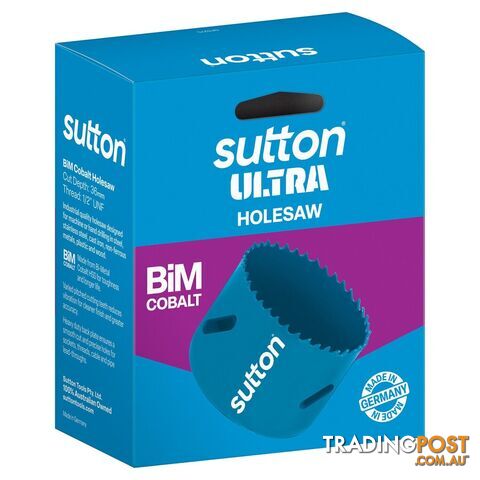 Holesaw H105 Bi-Metal Cobalt Ultra Boxed 83mm Sutton Tools H1050830