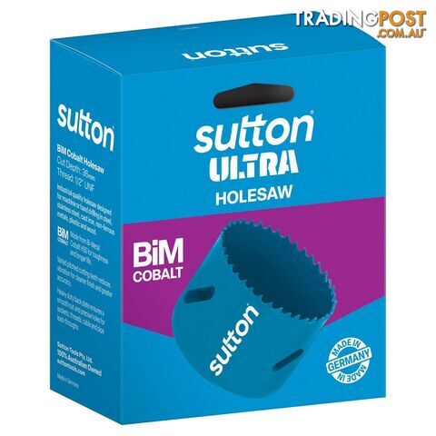 Holesaw H105 Bi-Metal Cobalt Ultra Boxed 86mm Sutton Tools H1050860