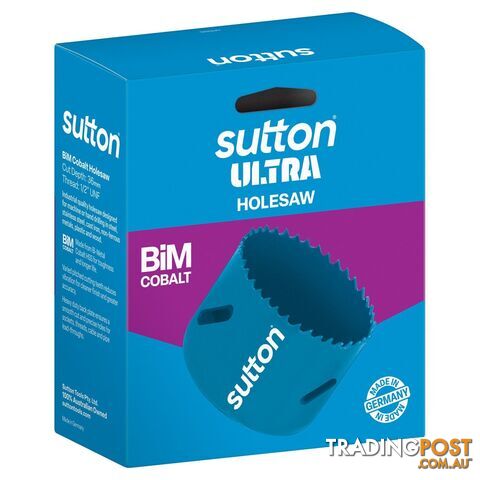 Holesaw H105 Bi-Metal Cobalt Ultra Boxed 108mm Sutton Tools H1051080