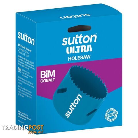 Holesaw H105 Bi-Metal Cobalt Ultra Boxed 114mm Sutton Tools H1051140